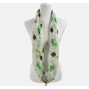 1 Infinity Scarf 23.5 in W * 31 L Pot of Gold and Shamrocks
